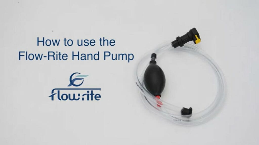 How to use the Flow-Rite Hand Pump