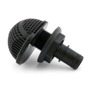 Flow-Rite low profile drain fitting with Qwik-Lok