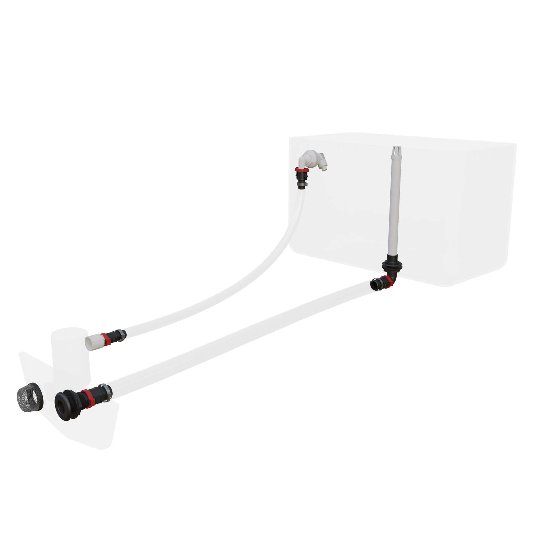 PowerStream Nozzle Aerator and Overflow Kit FlowRite Controls