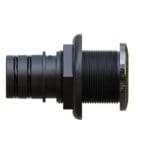 MA-315 1-1/2" stainless steel thru hull, side view