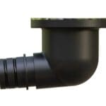 MA-319--01 - 1-1/2" stainless steel deck drain side view, qwik-lok connection